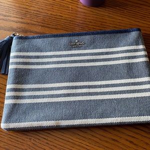 Kate Spade striped pouch
